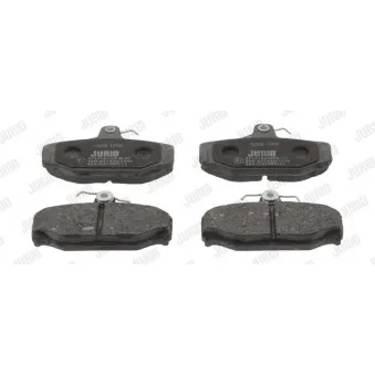 Jeu de 4 plaquettes de frein arrière JURID 571418J