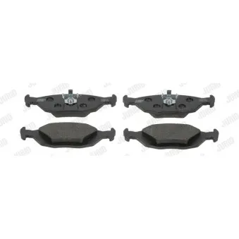 Jeu de 4 plaquettes de frein arrière JURID 571428J