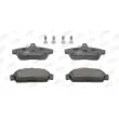 Jeu de 4 plaquettes de frein avant JURID 571436J - Visuel 1