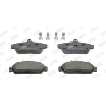 Jeu de 4 plaquettes de frein avant JURID 571436J