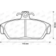 Jeu de 4 plaquettes de frein avant JURID 571436J - Visuel 2