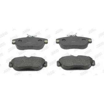 Jeu de 4 plaquettes de frein avant JURID 571456J