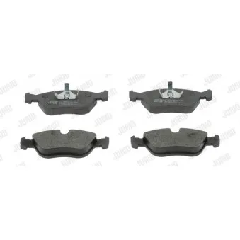 Jeu de 4 plaquettes de frein avant JURID 571457J