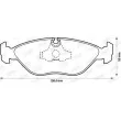 Jeu de 4 plaquettes de frein avant JURID 571465J - Visuel 2