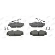 Jeu de 4 plaquettes de frein avant JURID 571476J - Visuel 1