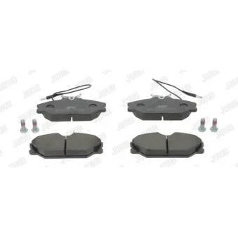 Jeu de 4 plaquettes de frein avant JURID 571476J