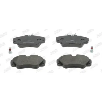 Jeu de 4 plaquettes de frein avant JURID 571493J