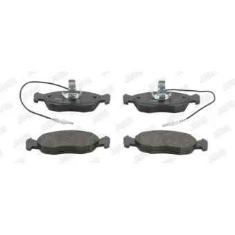 Jeu de 4 plaquettes de frein avant JURID 571509J