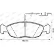 Jeu de 4 plaquettes de frein avant JURID 571509J - Visuel 2