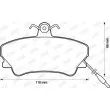Jeu de 4 plaquettes de frein avant JURID 571511J - Visuel 2