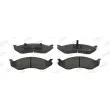 Jeu de 4 plaquettes de frein avant JURID 571519J - Visuel 1