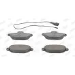 Jeu de 4 plaquettes de frein avant JURID 571523D - Visuel 1