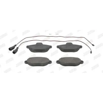 Jeu de 4 plaquettes de frein avant JURID 571523J