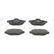 Jeu de 4 plaquettes de frein avant JURID 571528J - Visuel 1