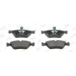 Jeu de 4 plaquettes de frein avant JURID 571530J - Visuel 1
