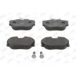 Jeu de 4 plaquettes de frein avant JURID 571535J - Visuel 1