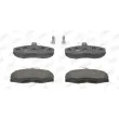 Jeu de 4 plaquettes de frein avant JURID 571540J - Visuel 1
