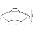 Jeu de 4 plaquettes de frein avant JURID 571726J - Visuel 2