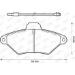 Jeu de 4 plaquettes de frein avant JURID 571757J - Visuel 2