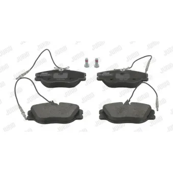 Jeu de 4 plaquettes de frein avant JURID 571838J