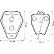 Jeu de 4 plaquettes de frein avant JURID 571871J - Visuel 2