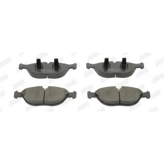 Jeu de 4 plaquettes de frein avant JURID 571872J