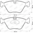Jeu de 4 plaquettes de frein avant JURID 571880JC - Visuel 2