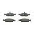 Jeu de 4 plaquettes de frein avant JURID 571902J - Visuel 1