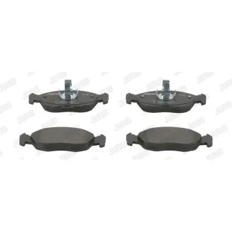 Jeu de 4 plaquettes de frein avant JURID 571902J