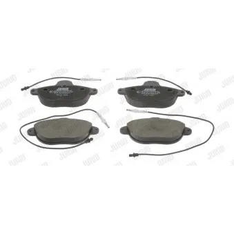 Jeu de 4 plaquettes de frein avant JURID 571903J