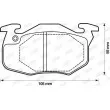 Jeu de 4 plaquettes de frein avant JURID 571911J - Visuel 2