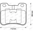 Jeu de 4 plaquettes de frein avant JURID 571912J - Visuel 2
