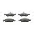 Jeu de 4 plaquettes de frein avant JURID 571913J - Visuel 1