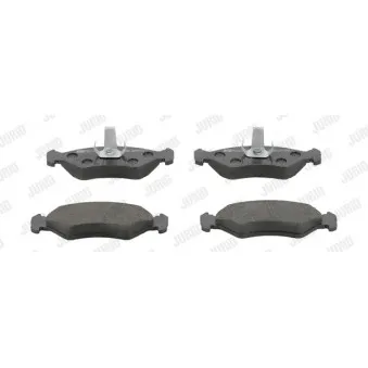 Jeu de 4 plaquettes de frein avant JURID 571913J