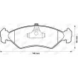 Jeu de 4 plaquettes de frein avant JURID 571913J - Visuel 2