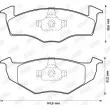 Jeu de 4 plaquettes de frein avant JURID 571915J - Visuel 2