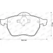 Jeu de 4 plaquettes de frein avant JURID 571921J - Visuel 2