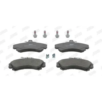 Jeu de 4 plaquettes de frein avant JURID 571940J