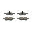 Jeu de 4 plaquettes de frein avant JURID 571959JC - Visuel 1
