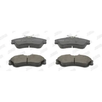 Jeu de 4 plaquettes de frein avant JURID 571966JC