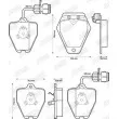 Jeu de 4 plaquettes de frein avant JURID 571983JC - Visuel 2