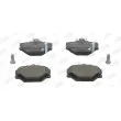 Jeu de 4 plaquettes de frein avant JURID 571995JC - Visuel 1
