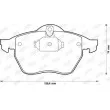 Jeu de 4 plaquettes de frein avant JURID 571997JC - Visuel 2