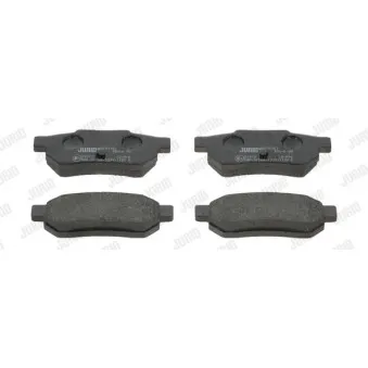 Jeu de 4 plaquettes de frein arrière JURID 572135J