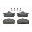 Jeu de 4 plaquettes de frein avant JURID 572160J - Visuel 1