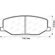 Jeu de 4 plaquettes de frein avant JURID 572226J - Visuel 2