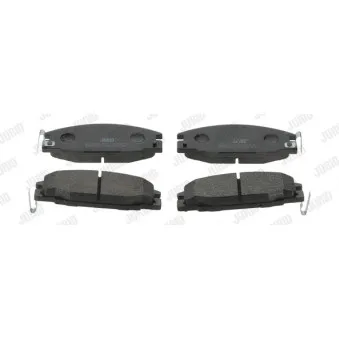 Jeu de 4 plaquettes de frein avant JURID 572271J