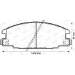 Jeu de 4 plaquettes de frein avant JURID 572271J - Visuel 2