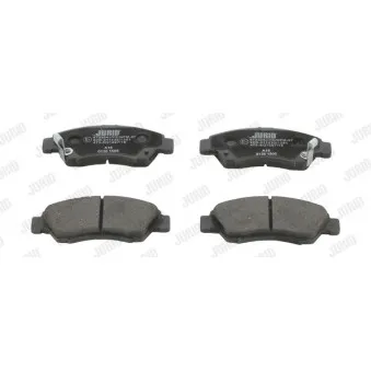 Jeu de 4 plaquettes de frein avant JURID 572324J