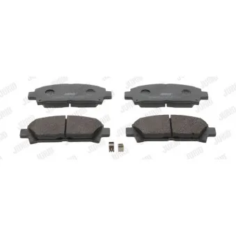 Jeu de 4 plaquettes de frein avant JURID 572357J